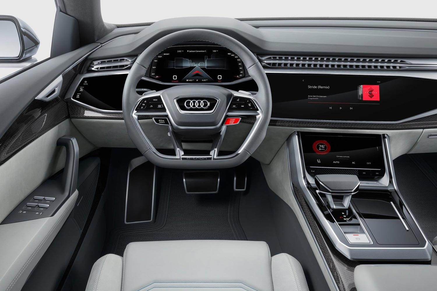 Интерьер салона Audi Q8 Concept.