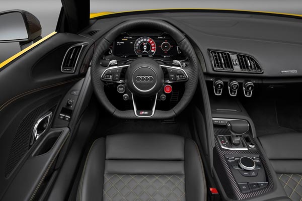 Интерьер салона Audi R8 Spyder