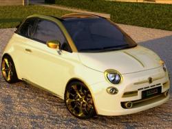 Fiat 500 C Abarth La Dolce Vita Gold and Diamonds.  Fenice Milano