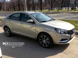 Lada Vesta Exclusive.  Russian Cars Industry