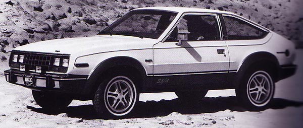 Необыкновенный Eagle Liftback SX/4 от AMC появился 28 лет назад. Прообраз баварского "вседорожного" купе?