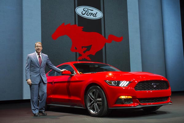 Барселона. 5 декабря 2013 года. Европейской публике новый Mustang представил Билл Форд, исполнительный председатель совета директоров Ford Motor Company, правнук Генри Форда